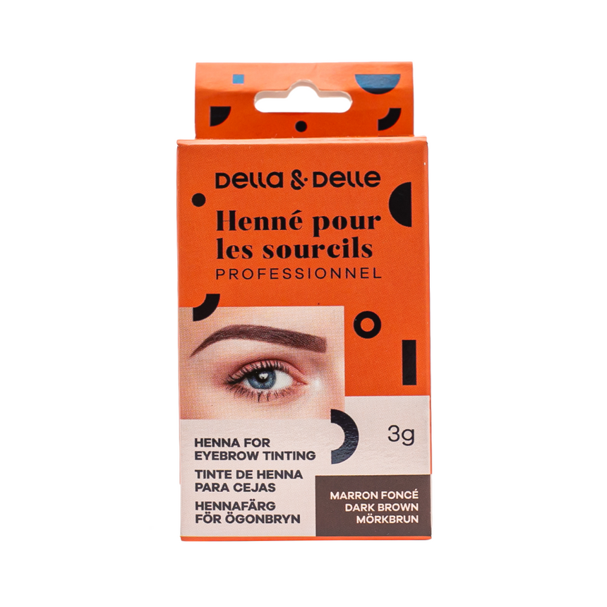 Henna for eyebrows with long lasting effect on the skin and hair. Available in four shades.