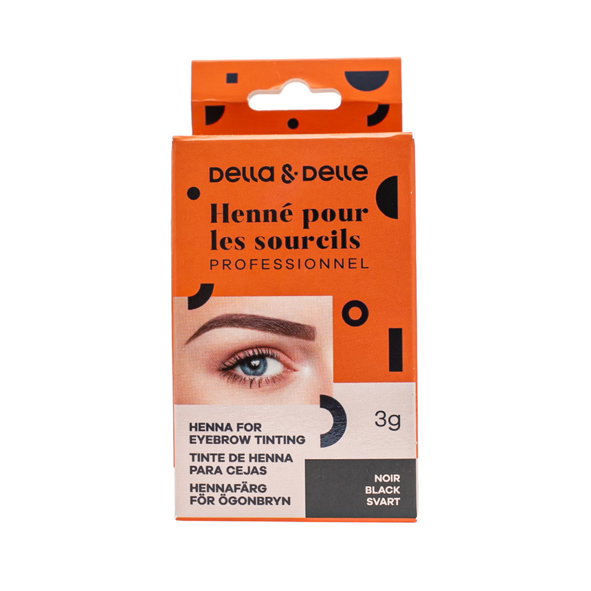 Henna for eyebrows with long lasting effect on the skin and hair. Available in four shades.